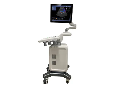 C300推车整机斜视实拍,可旋转显示器与伸缩操作台